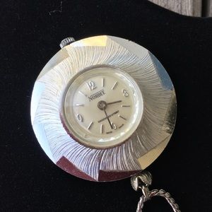 Vintage Norbee aluminum cased 24” pendant watch